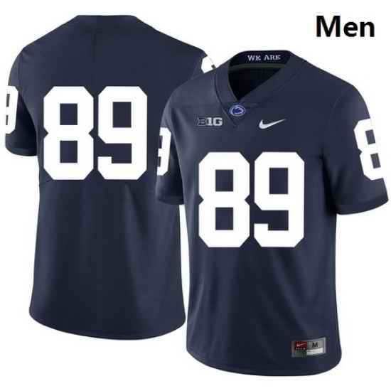 Men Penn State Nittany Lions 89 Garry Gilliam Navy Nike College Football Jersey
